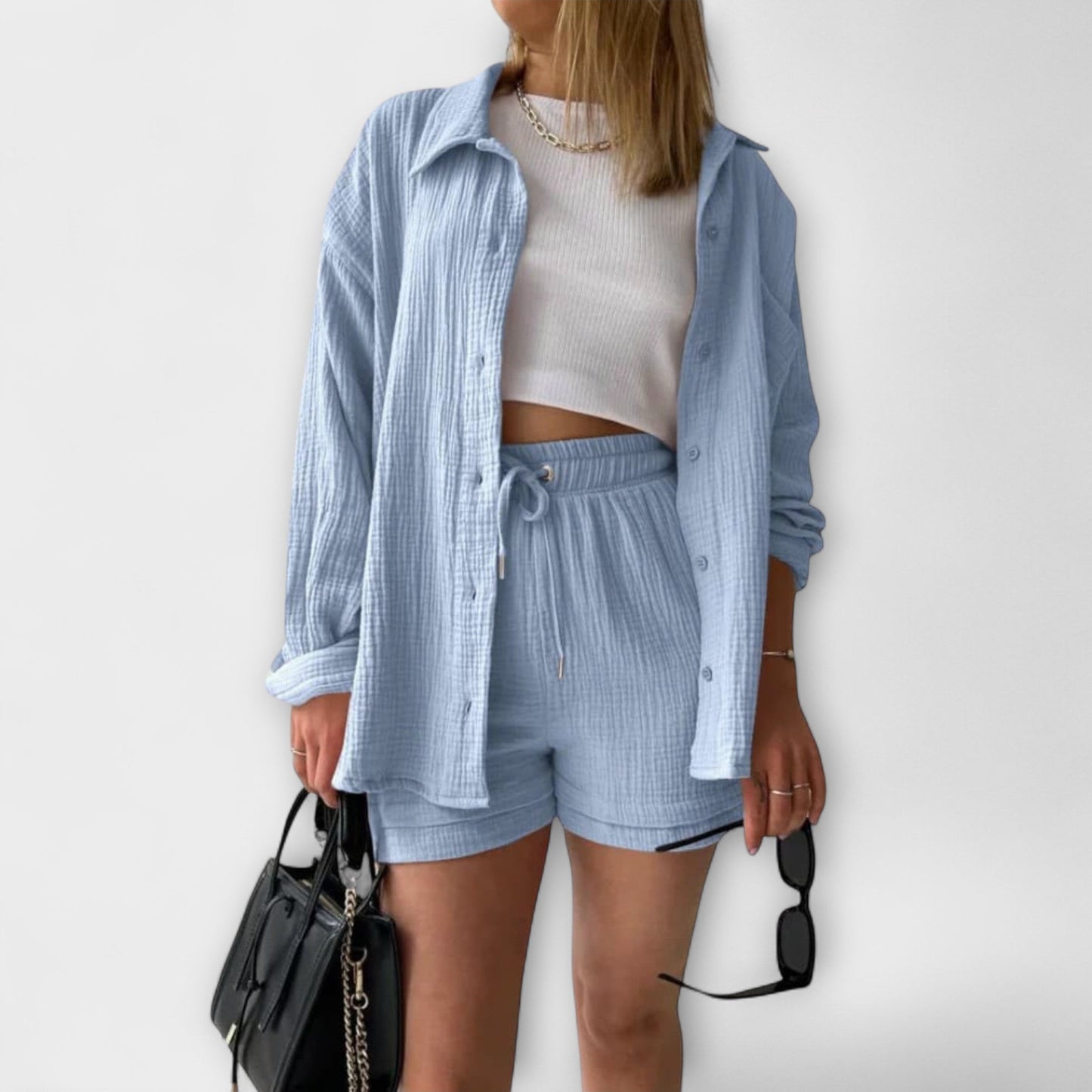 Chic Ensemble d'été à Manches Longues pour Femmes - Marie Montel