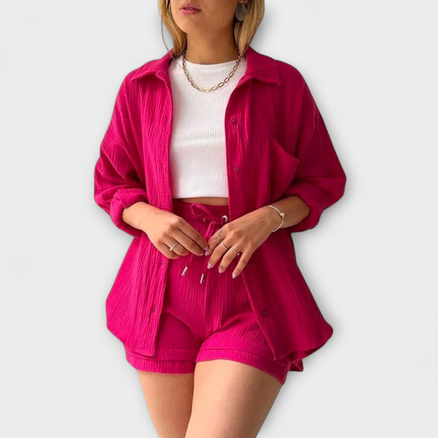 Chic Ensemble d'été à Manches Longues pour Femmes - Marie Montel