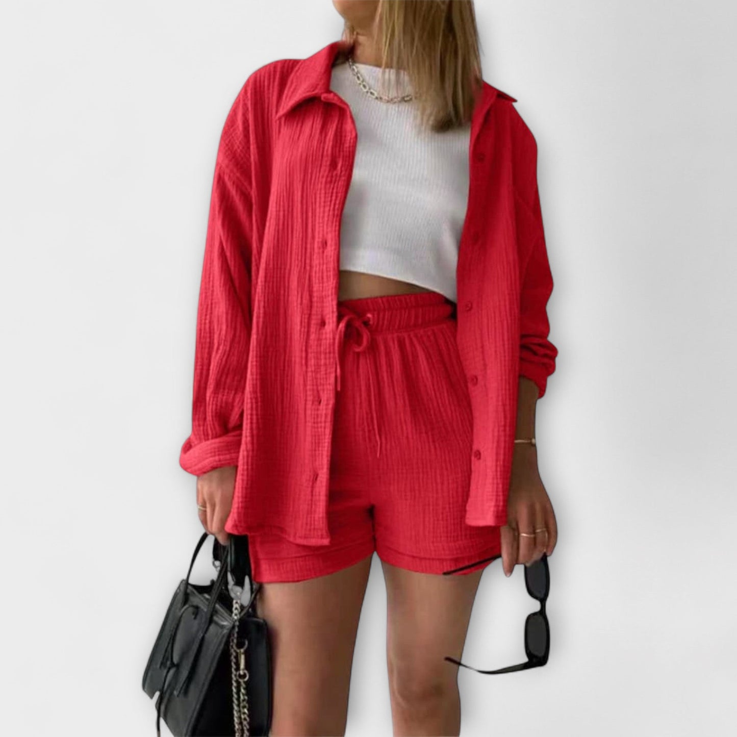 Chic Ensemble d'été à Manches Longues pour Femmes - Marie Montel