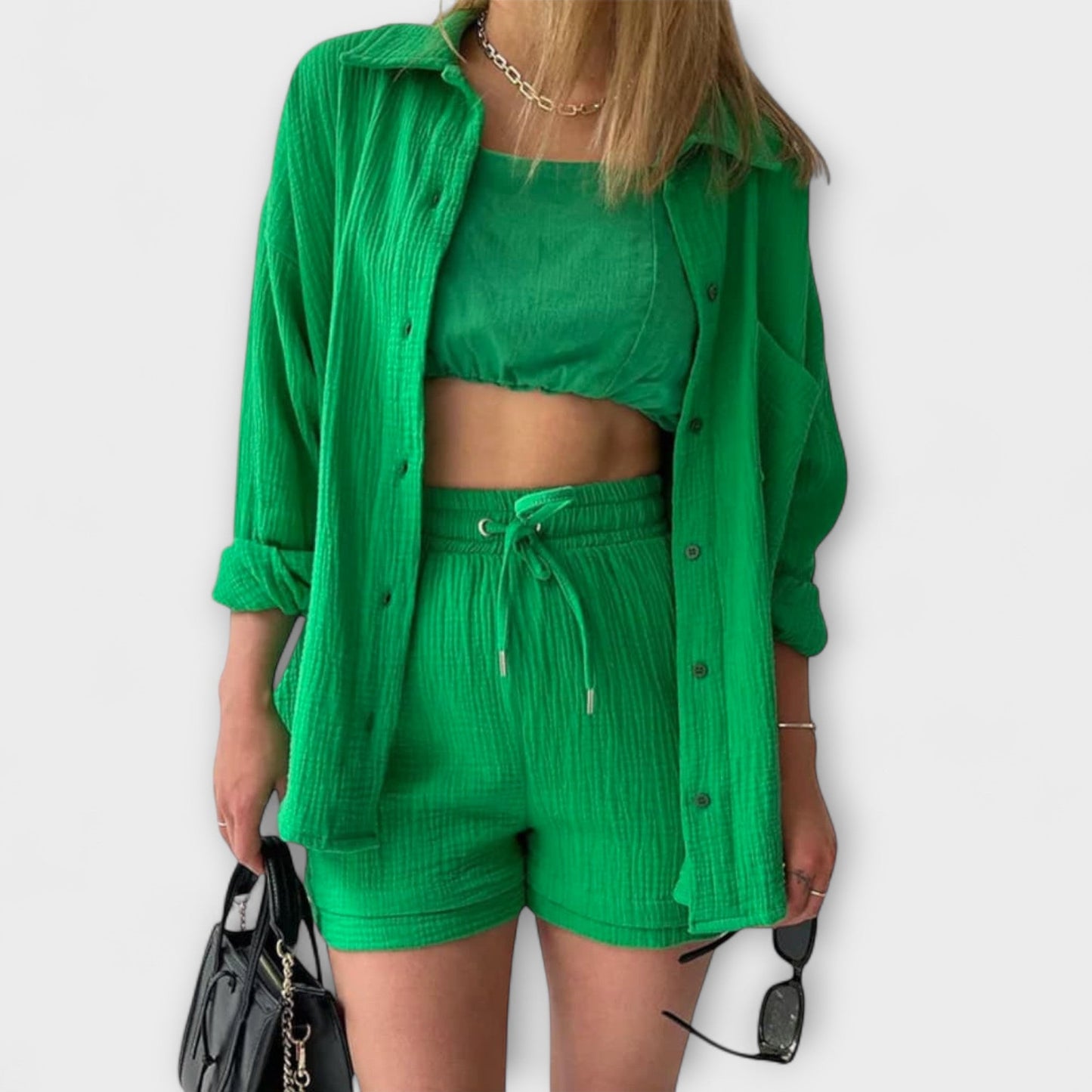 Chic Ensemble d'été à Manches Longues pour Femmes - Marie Montel
