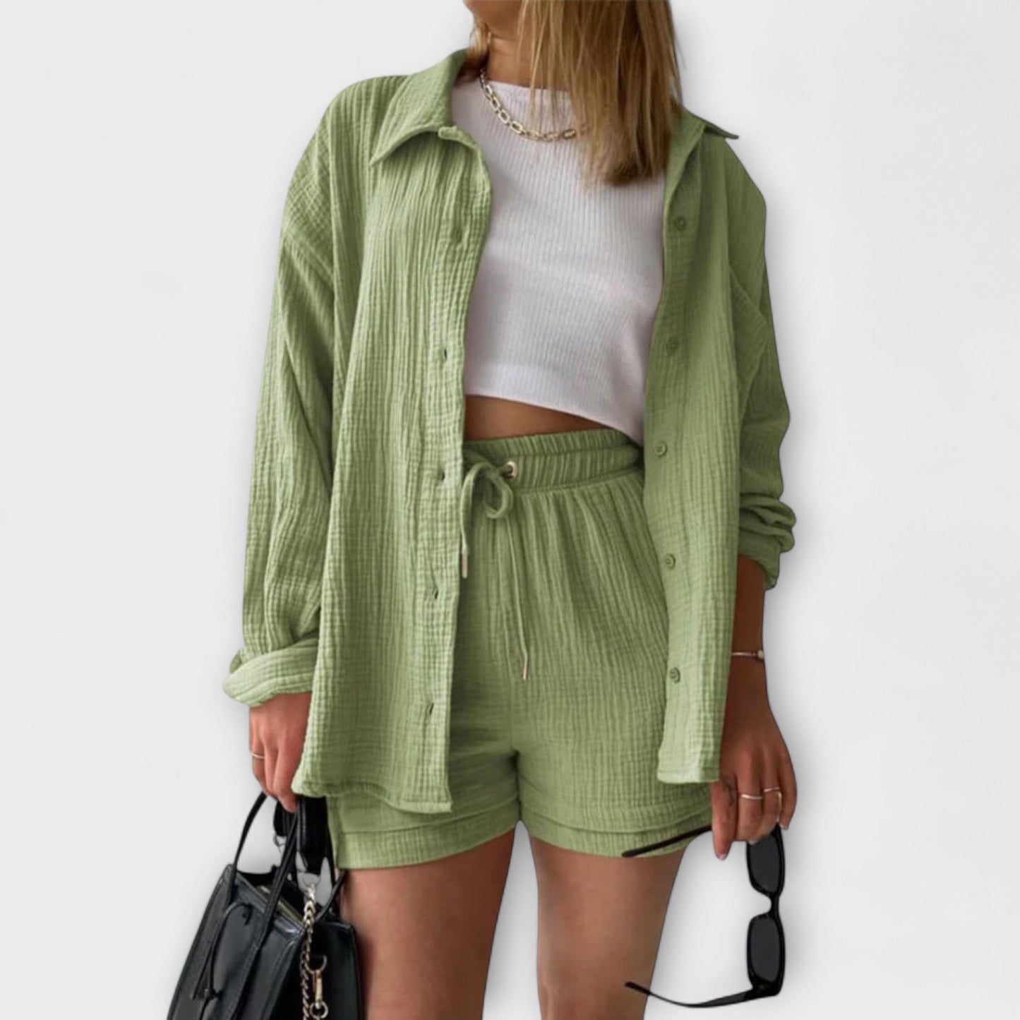 Chic Ensemble d'été à Manches Longues pour Femmes - Marie Montel
