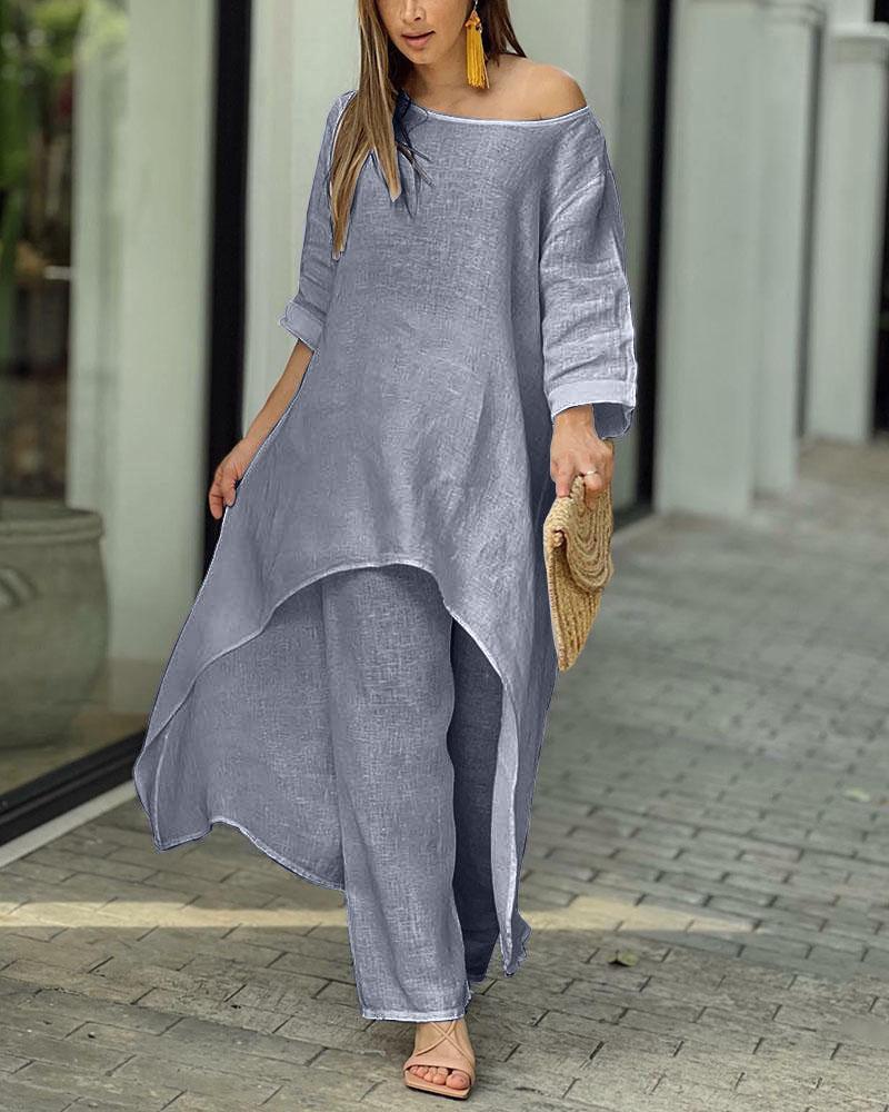 Ensemble Chic à Manches Longues pour Femmes - Marie Montel