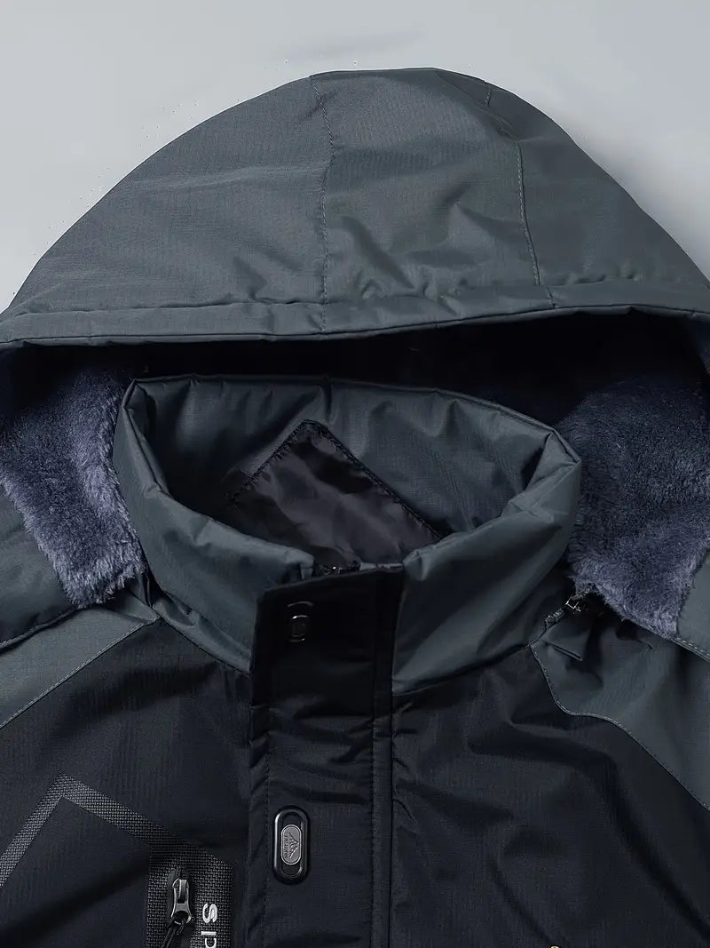 Veste d'hiver imperméable matelassée pour hommes