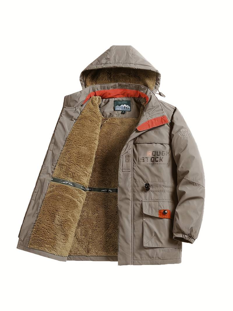 Veste d'hiver en polaire épaisse pour hommes