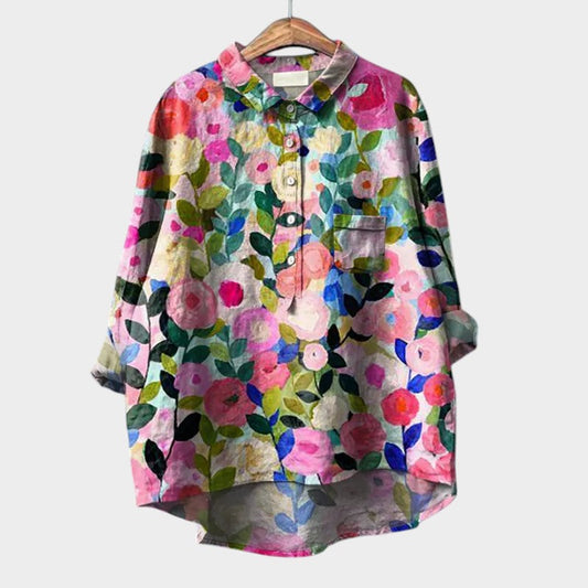 Blouse Élégante à Imprimé Floral pour Femmes