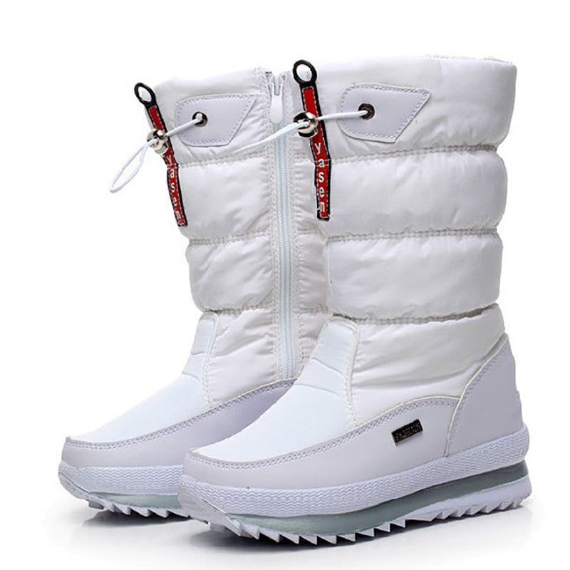Élégantes Bottes de Neige Doublées pour Femmes