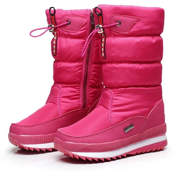 Élégantes Bottes de Neige Doublées pour Femmes