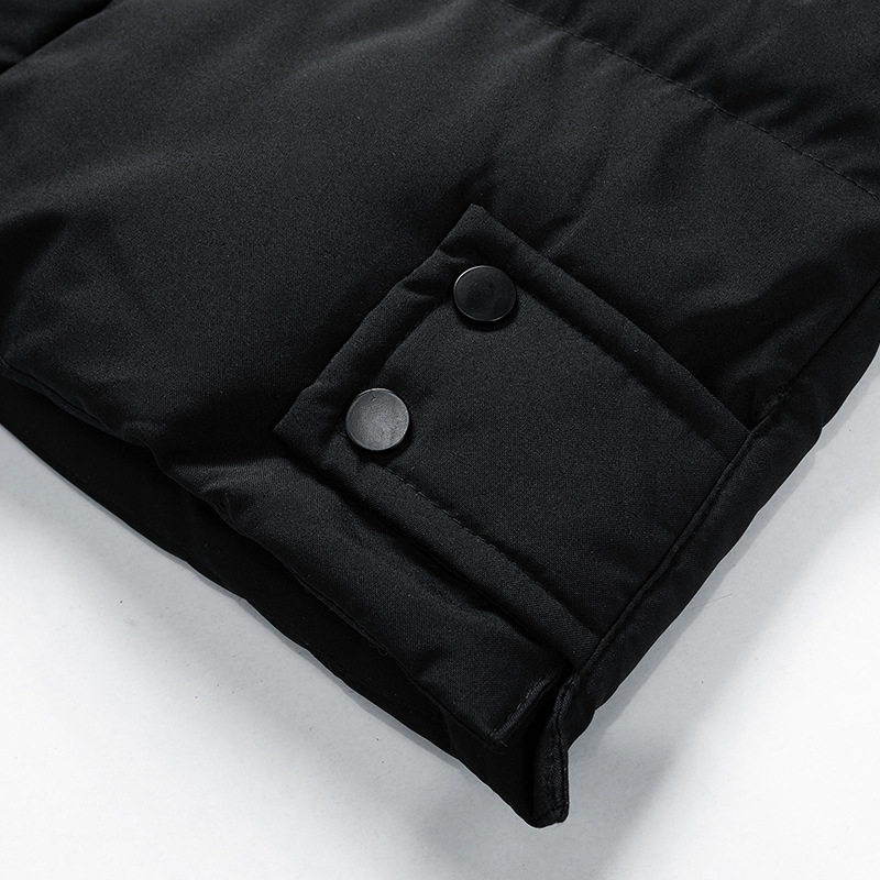 Parka Élégante Mi-Longue avec Capuche pour Hommes