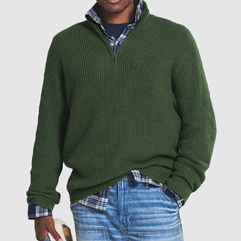 Pull Casual Chic avec Col Montant pour Hommes