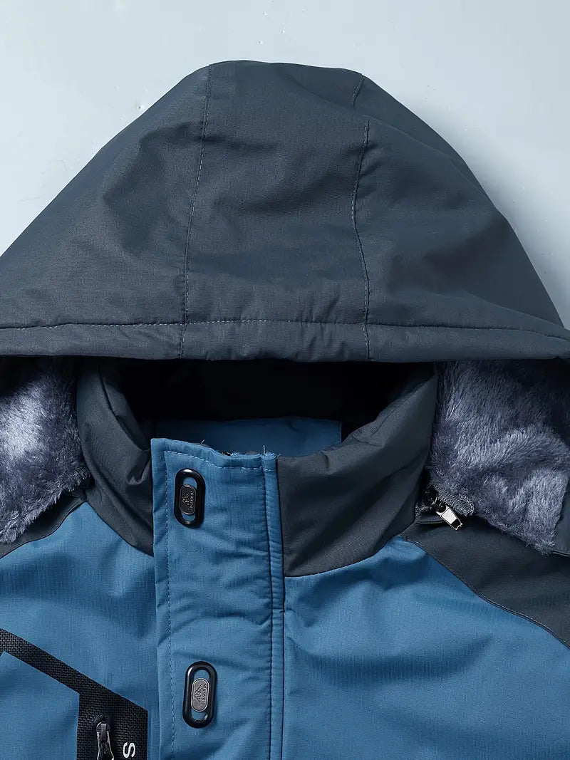 Veste d'hiver imperméable matelassée pour hommes