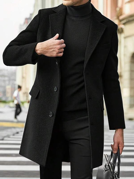Élégant Manteau Long pour Hommes