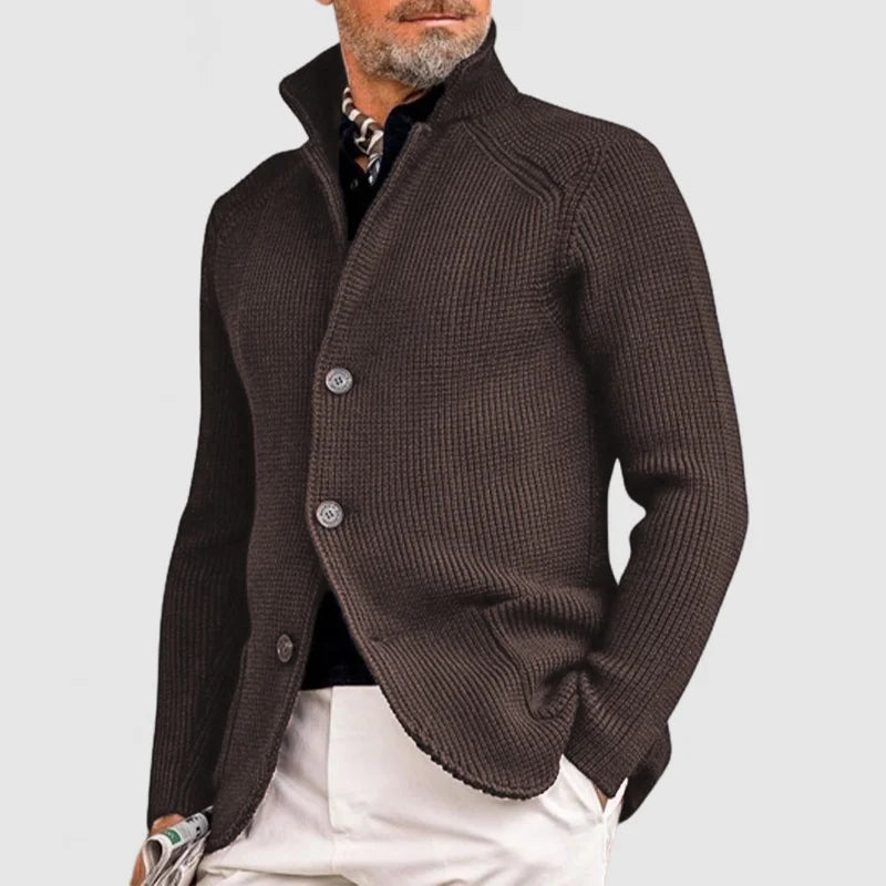 Cardigan Élégant à Manches Longues pour Hommes