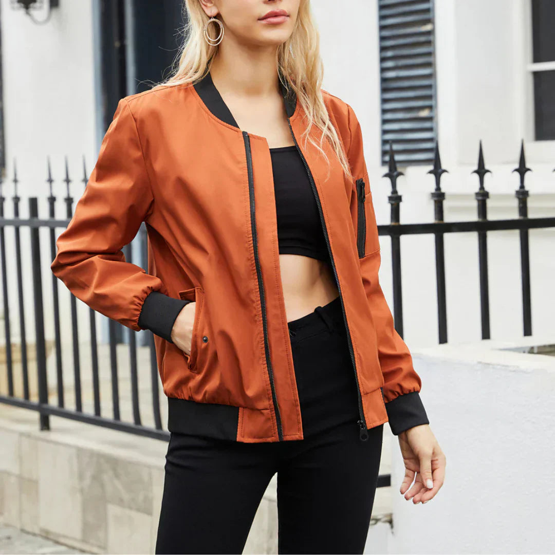 Veste bomber décontractée pour femmes