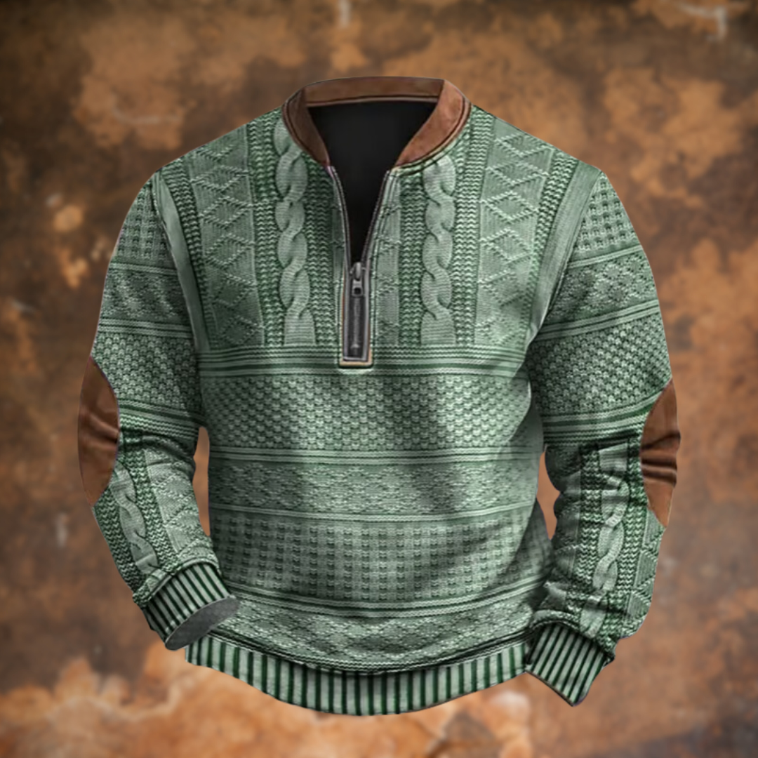 Pull à Zip Décontracté pour Hommes