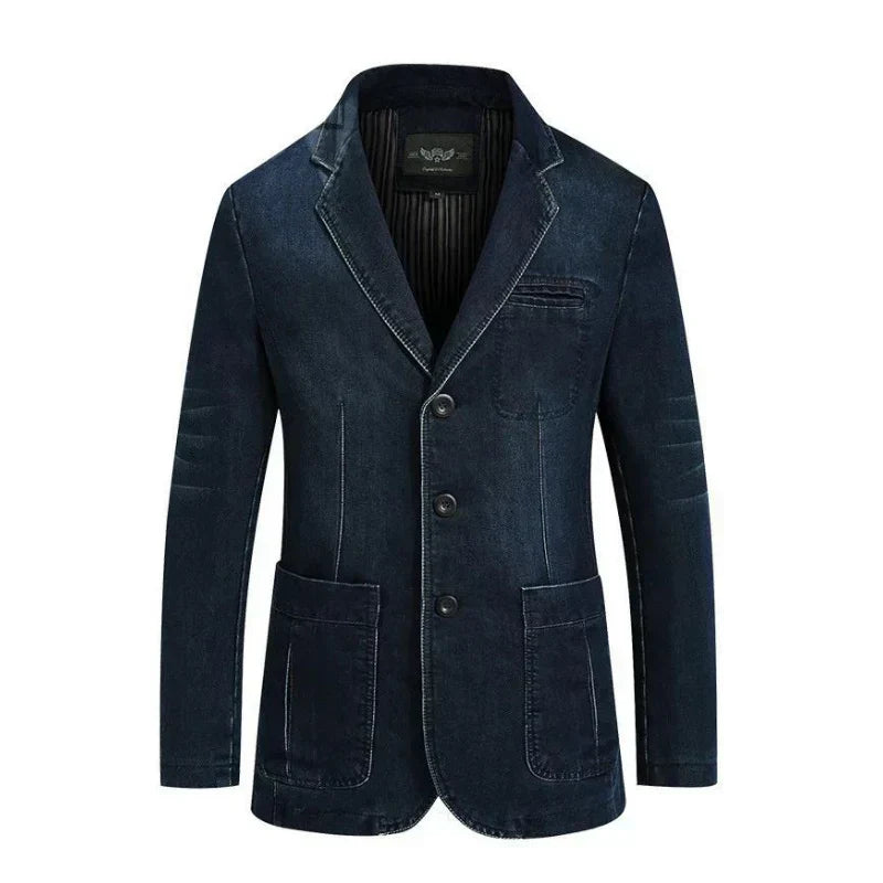 Blazer en denim pour hommes