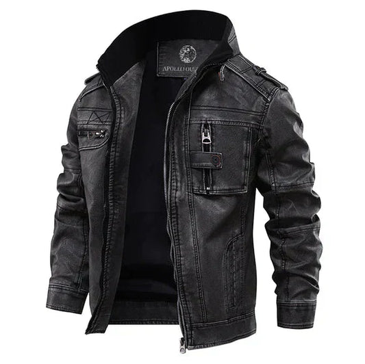 Veste Casual en Similicuir pour Hommes