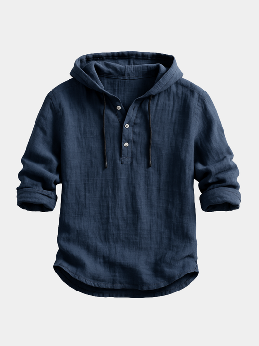 Chemise à Capuche en Lin pour Hommes
