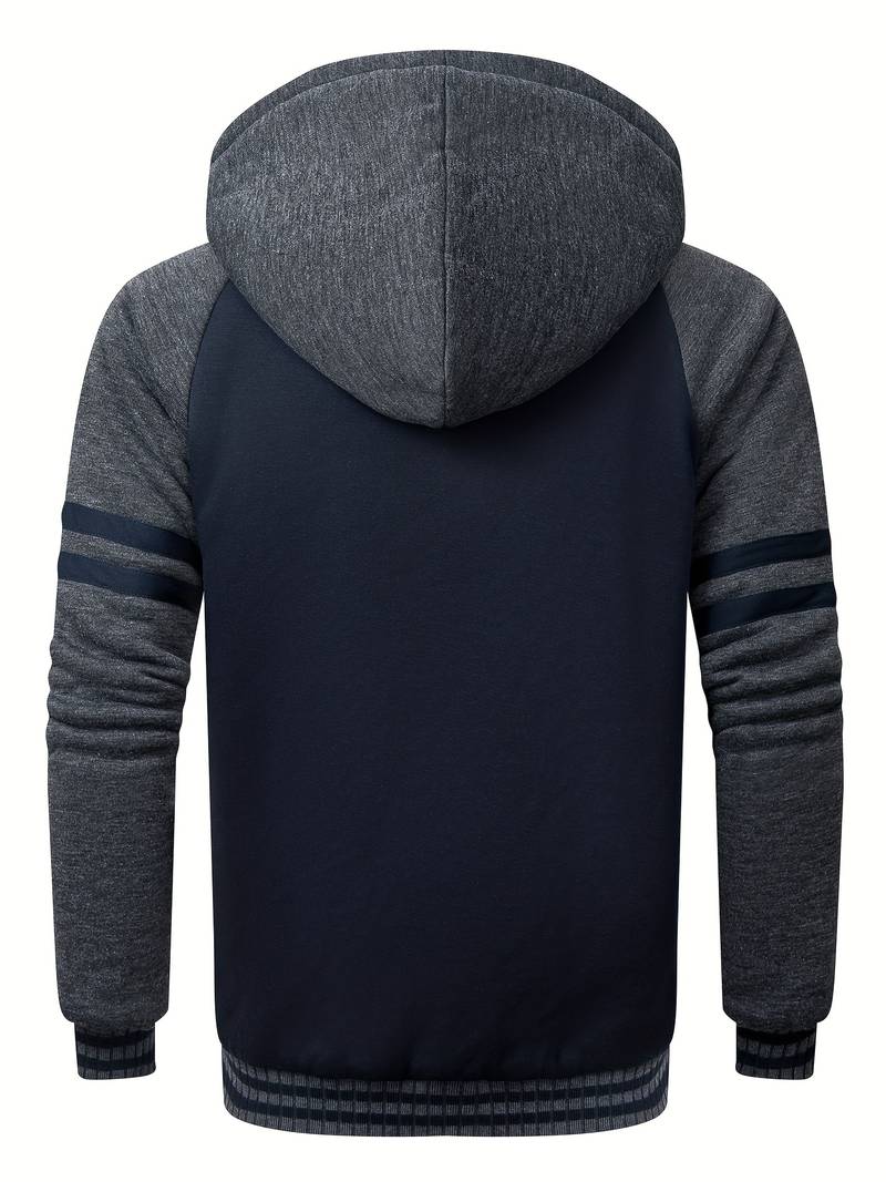 Veste à capuche duveteuse pour hommes