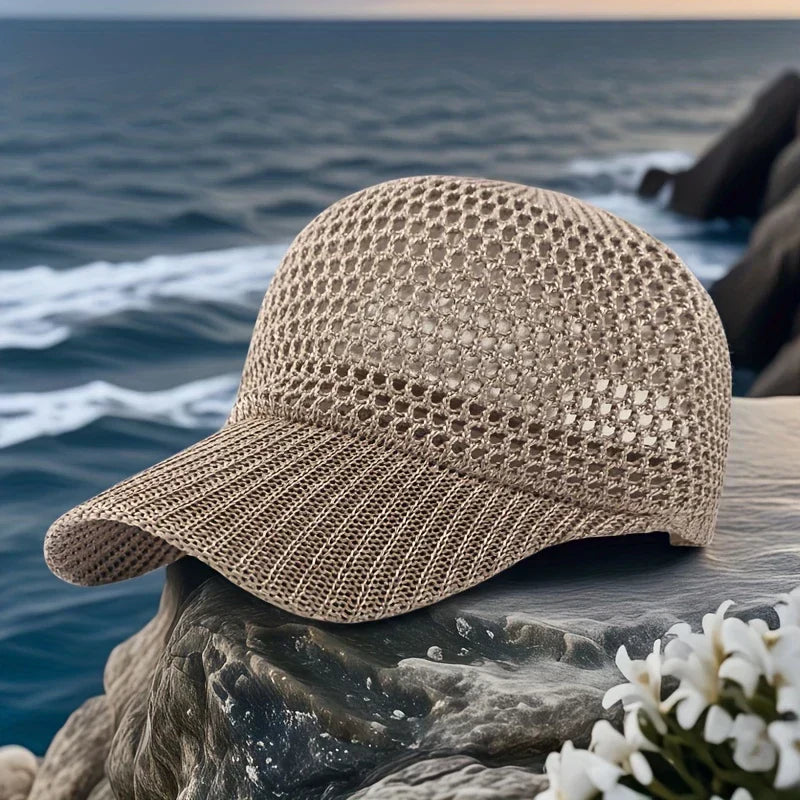 Casquette ajourée avec visière courbée et structure souple