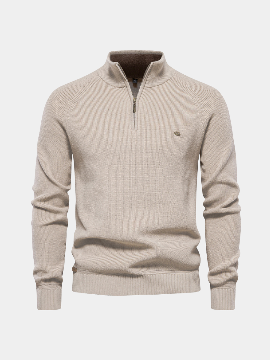 Pull Élégant à Col Montant pour Hommes