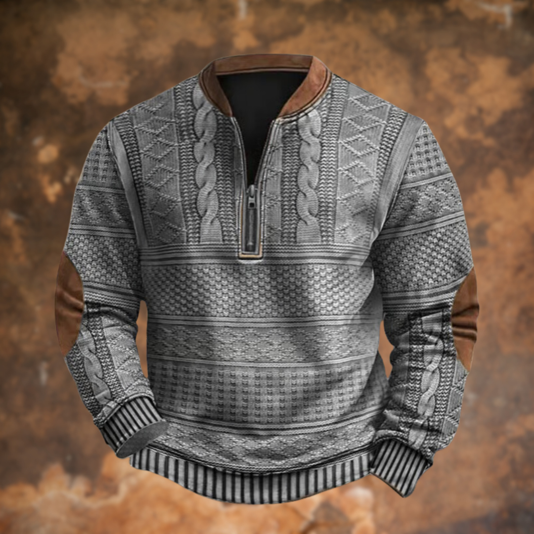 Pull à Zip Décontracté pour Hommes
