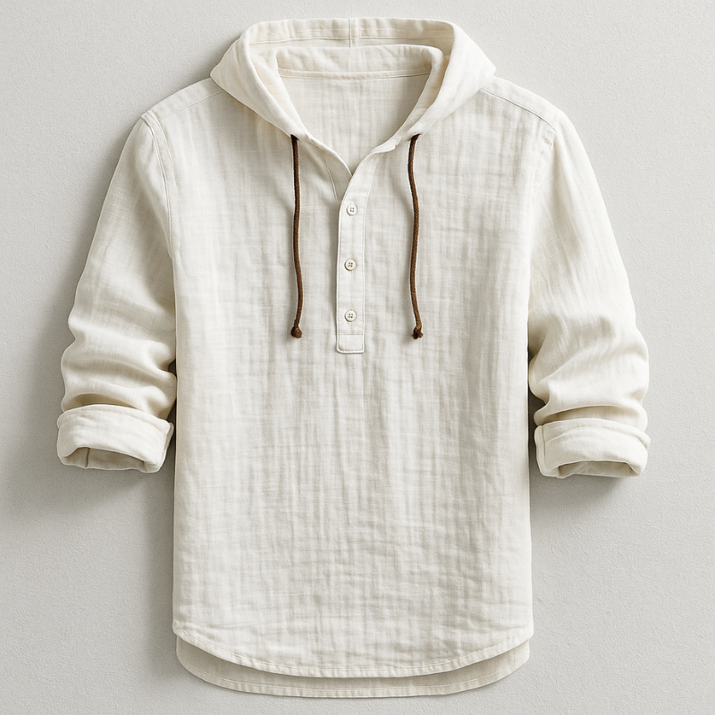 Chemise à Capuche en Lin pour Hommes