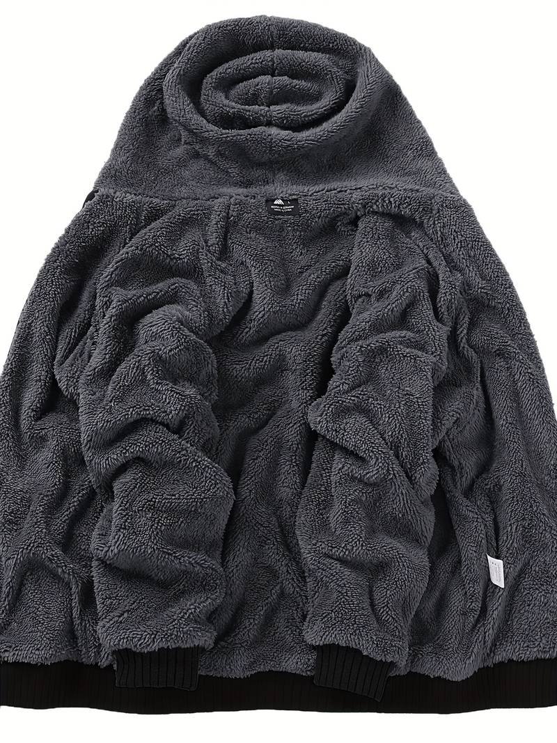 Veste à capuche duveteuse pour hommes