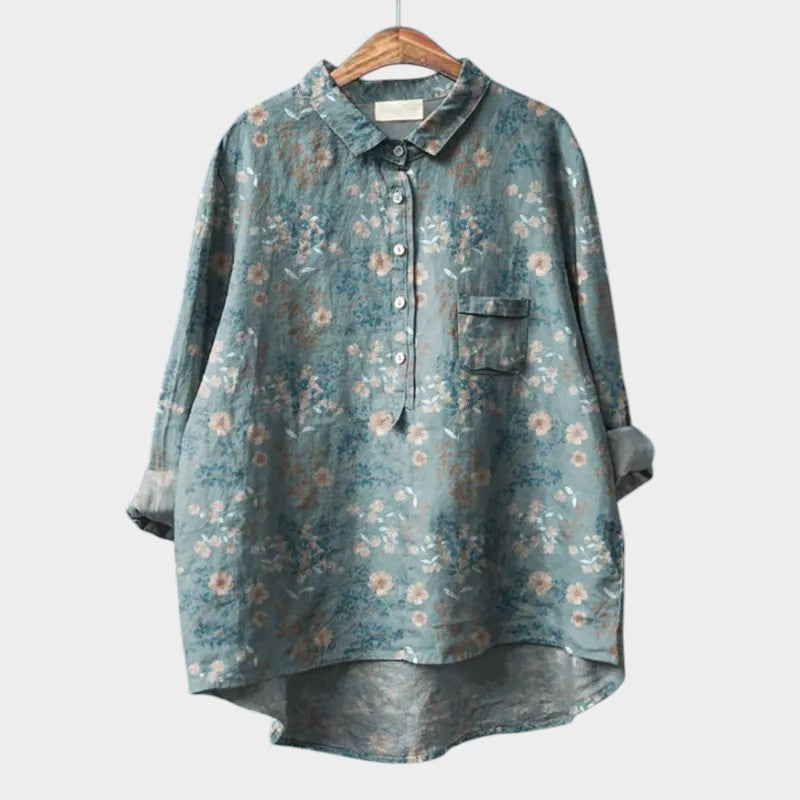 Blouse Élégante à Imprimé Floral pour Femmes