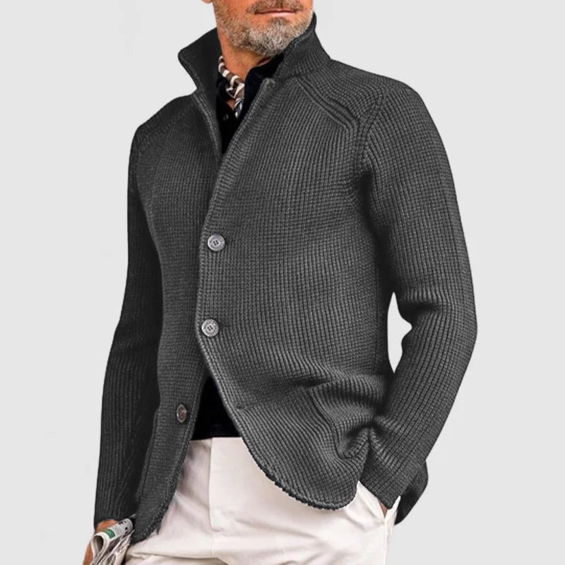 Cardigan Élégant à Manches Longues pour Hommes