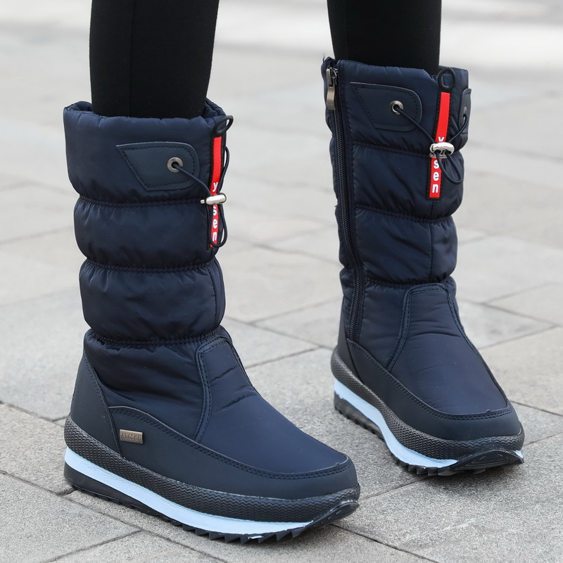 Élégantes Bottes de Neige Doublées pour Femmes