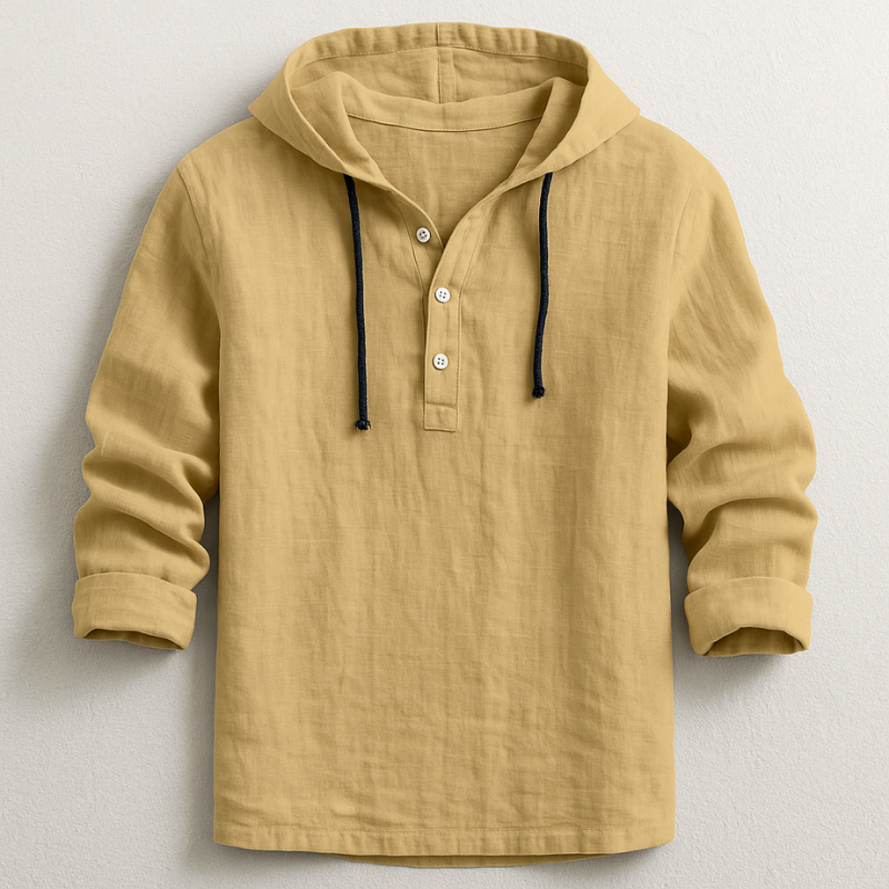 Chemise à Capuche en Lin pour Hommes