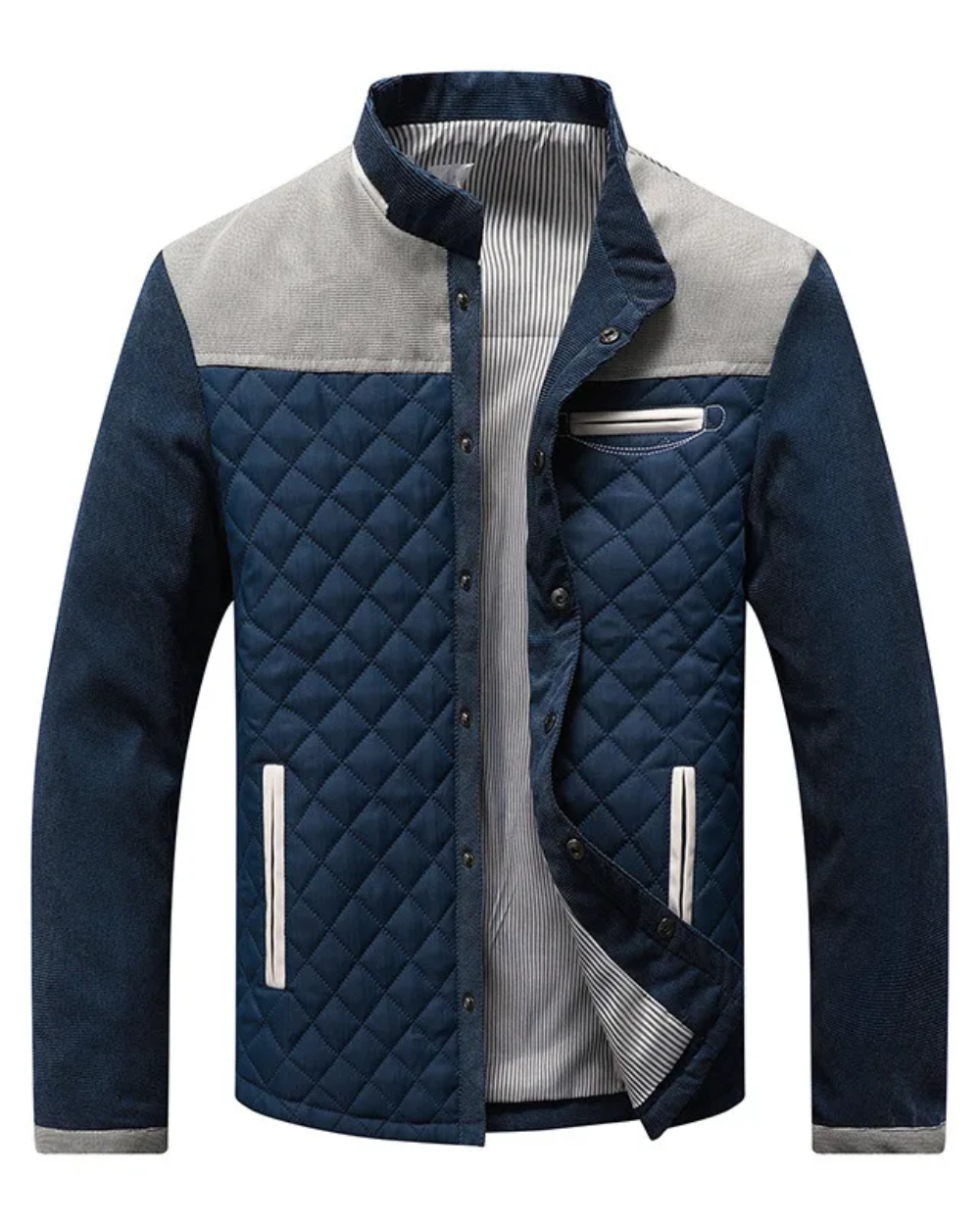 Veste Casual Chic à Fermeture Éclair pour Hommes