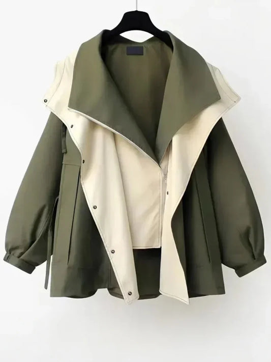 Manteau trench élégant et résistant à l'eau pour femmes