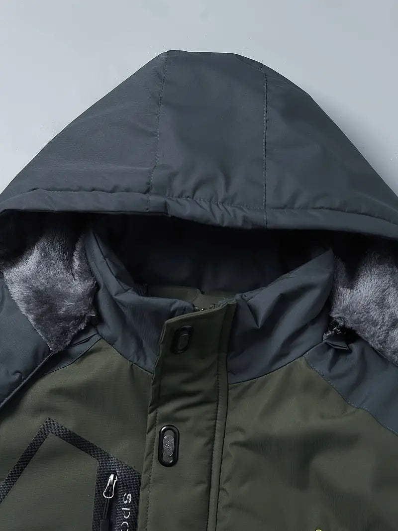 Veste d'hiver imperméable matelassée pour hommes