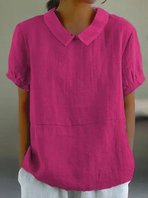 Chemise à manches courtes avec col classique