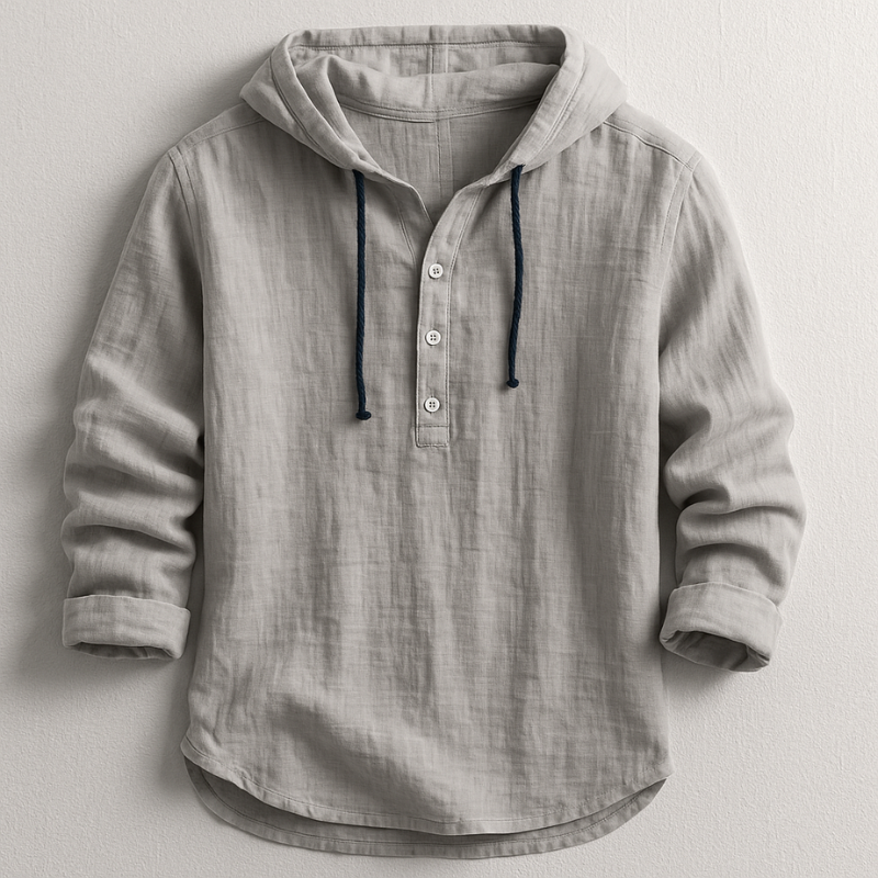 Chemise à Capuche en Lin pour Hommes