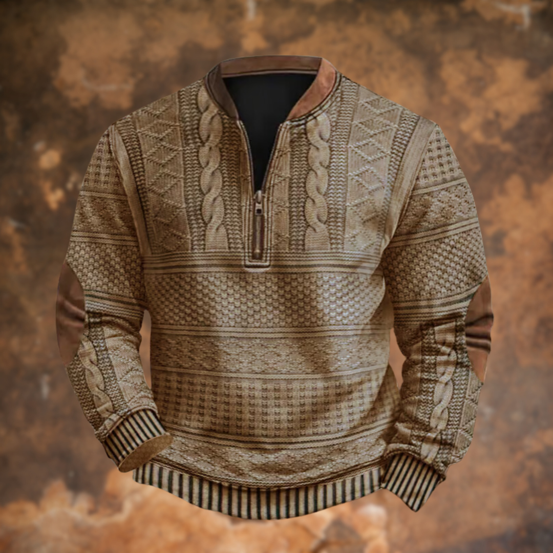 Pull à Zip Décontracté pour Hommes