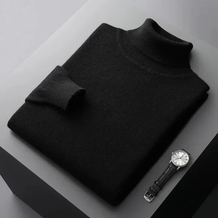 Pull Raffiné à Col Roulé pour Hommes