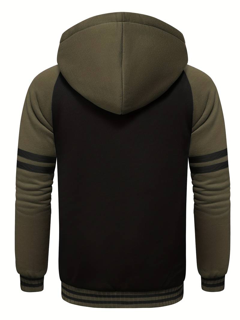 Veste à capuche duveteuse pour hommes