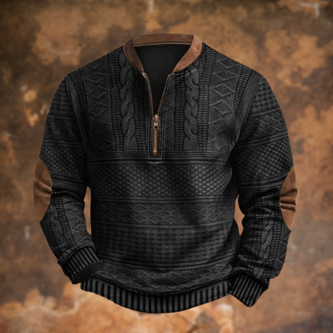 Pull à Zip Décontracté pour Hommes