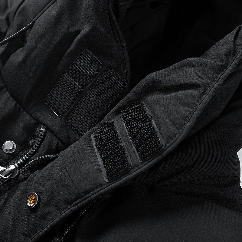 Parka Élégante Mi-Longue avec Capuche pour Hommes