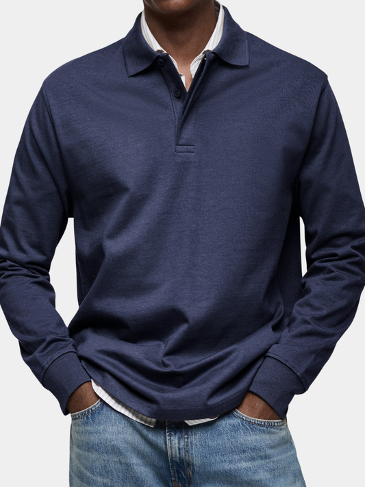 Polo Élégant à Manches Longues pour Hommes