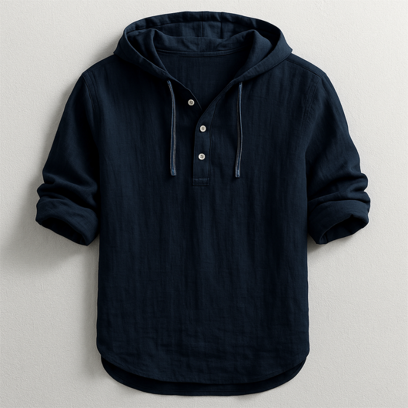 Chemise à Capuche en Lin pour Hommes