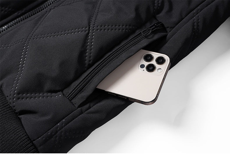 Veste Matelassée Hiver Homme – Chaude, Doublée Polaire, Décontractée