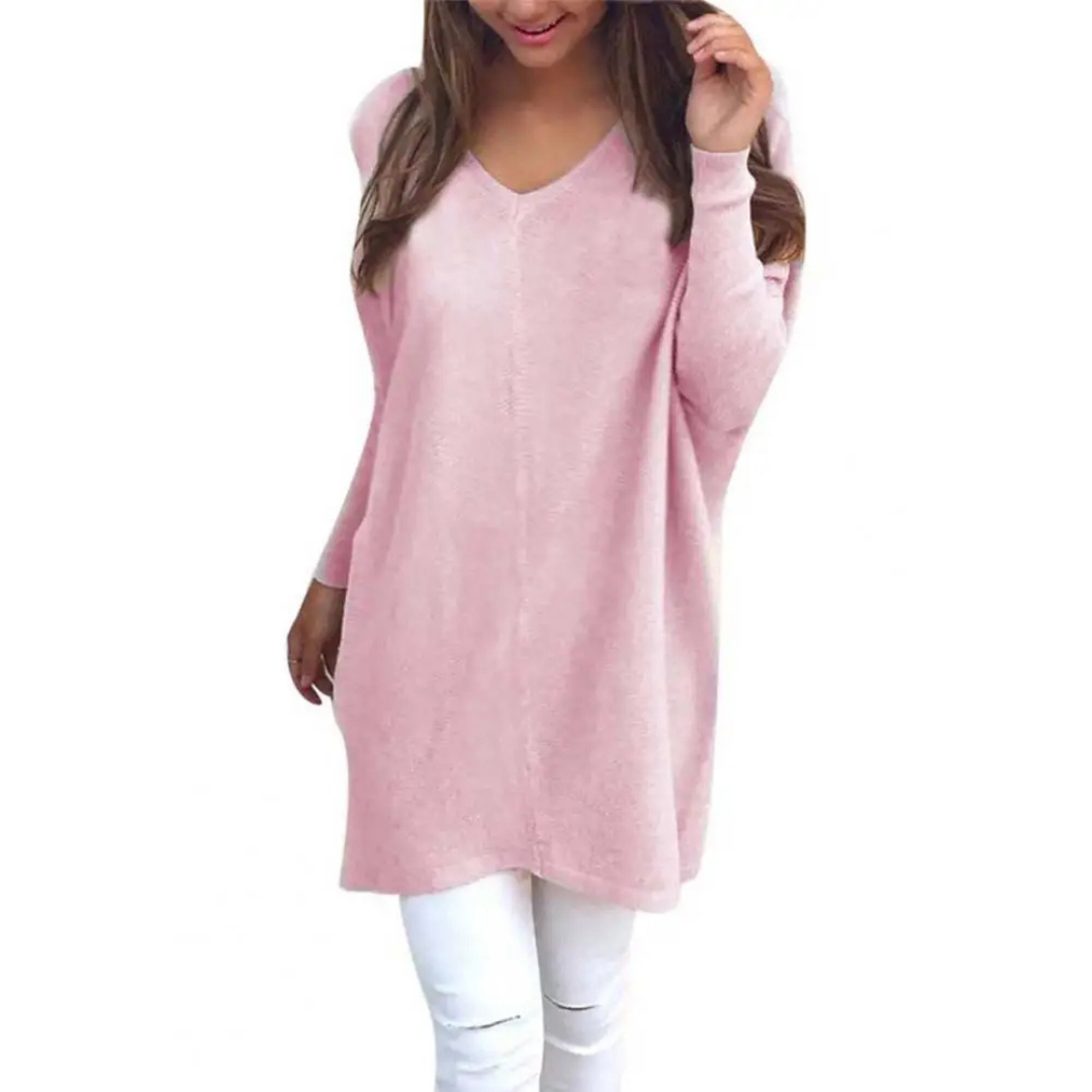Pull Décontracté à Col Rond pour Femmes