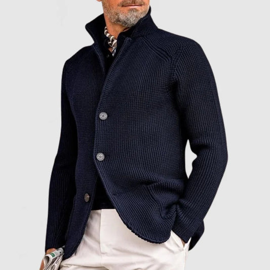 Cardigan Élégant à Manches Longues pour Hommes