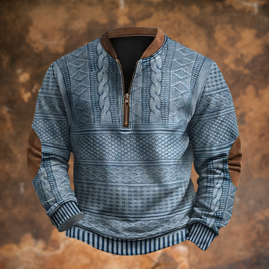 Pull à Zip Décontracté pour Hommes