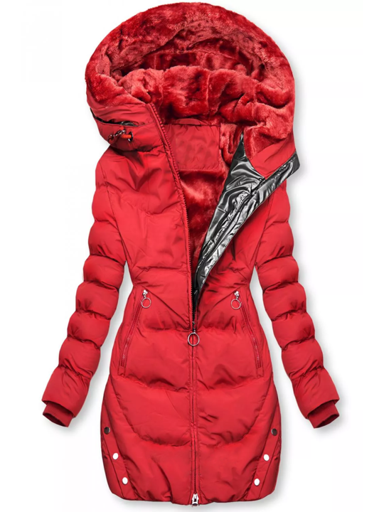 Veste Mi-Longue Élégante avec Doublure Chaude pour Femmes