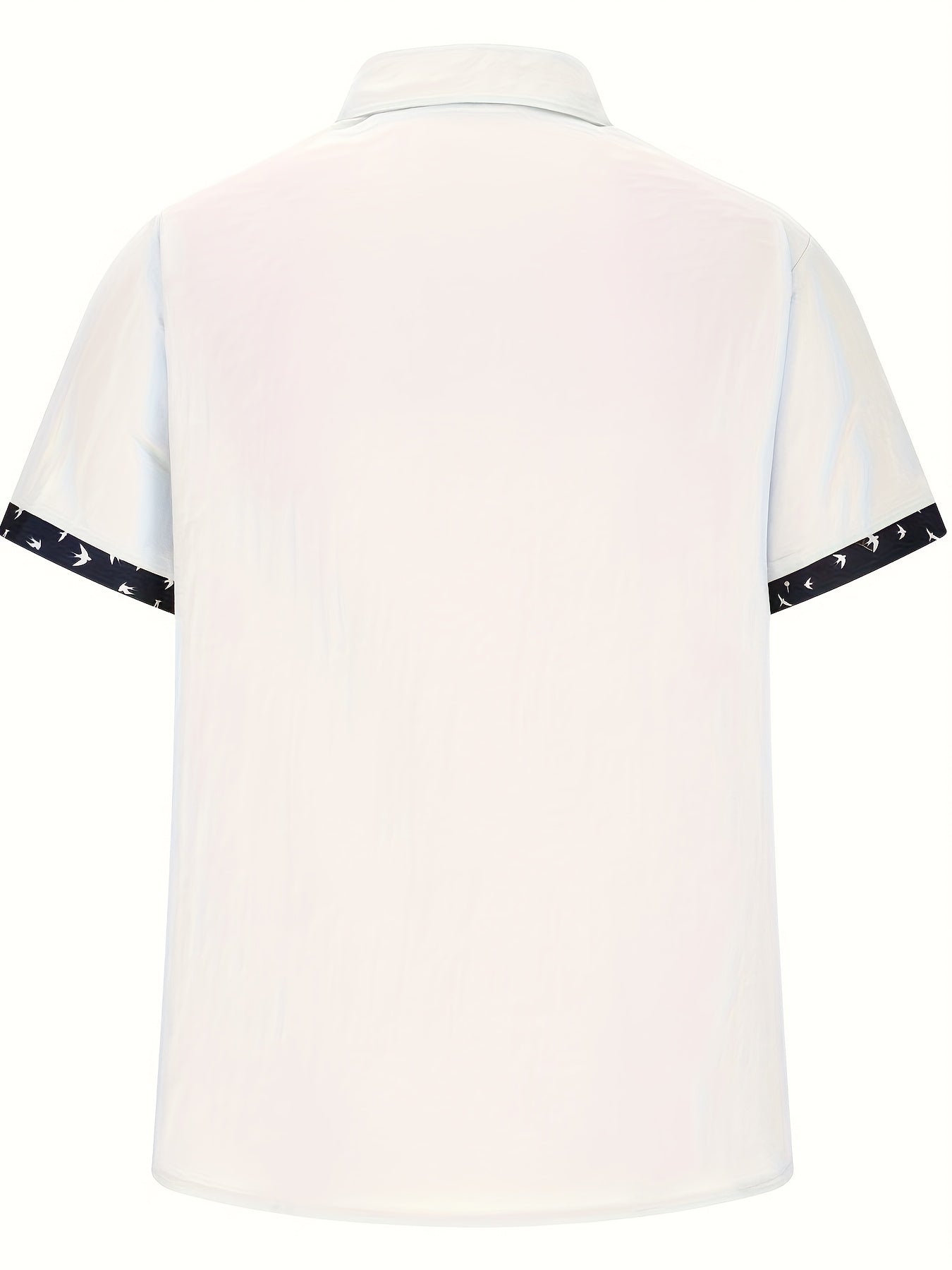 Chemise pour homme à manches courtes avec col à revers et poche poitrine
