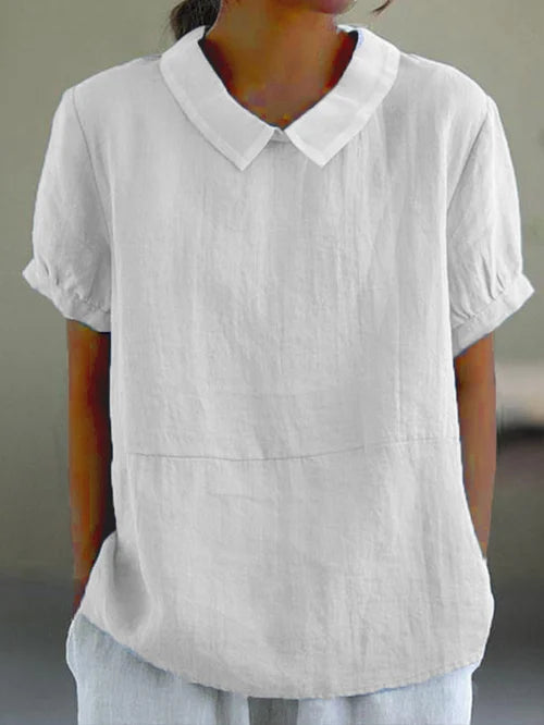 Chemise à manches courtes avec col classique